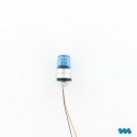 Roterende varsellys - 7.2v/12v - Blått - Hella