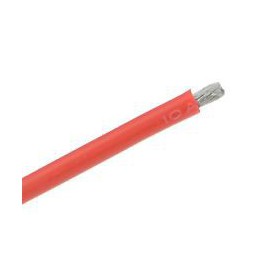 Rød kabel silikon 1.27mm2 - 1 m